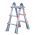 1413800100 | Waku Multifunctionele Ladder 4x3 | Gewicht: 10 kg | NEN 2484 / EN 131 norm | Hoogte ingeklapt: 102 cm - JSK Handelsonderneming