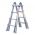 1413800101 | Waku 4 x 4 Telescoopladder | Gewicht: 13 kg | NEN 2484 / EN 131 norm | Hoogte ingeklapt: 129 cm - JSK Handelsonderneming