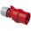 015-6 CEE Stekker 5-polig, 16A ,400V (50+60 Hz) Rood, 6h IP44 SHARK / CEE-plug 16A 5p 6h IP44 SHARK - 630.156/102205