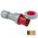 832.356 | CEE-contrastekker IP 67, 5-polig, 400 V, 6 h 63 A, met vernikkelde contacten | Spanning volgens EN 60309-2: 400 V (50+60 Hz) rood - JSK Handelsonderneming