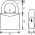 Hangsloten gelijksluitend (Hangslot 50mm - 60mm beugel, diam,7mm) | hoge beugel, HS-LINE | gehard staal met 2 sleutel t.b.v. Rolsteigerbeugel - JSK Handelsonderneming