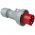 CEE-stekker 035-6 CEE-stekker 63A 5-polig 400V Power Twist IP67 | PCE CEE 63A 400V 5p Plug Male Red IP67 of in combinatie met Female 63A - JSK Handelsonderneming