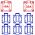 108041 Zwerkast KE06N Keraf Ypsilon doorlus CEE 32A 5p 400V | 2 x CEE 16A 5p 400V 6 x schuko 16A 2p+RA 230V | Ingang CEE 32A 5p 400V - JSK Handelsonderneming
