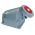 135-6 CEE 63A opbouw wandcontactdoos 5-polig 6h IP67 Power TWIST | Rood/grijs | 831.356 / 102638 Sirox PCE