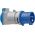 1080990 Brennenstuhl adapter met randaarde "230V/CEE 16A IP44", grijs blauw - JSK Handelsonderneming