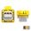 105-0e - Reserve stopcontact wandverdeelkasten IP 54 geel, flensmaat: 50 x 50 mm, incl. dunne flensdichting, afstand tussen de bevestigingsgaten: 38 x 38 mm, 601.050 Geel