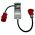 CEE krachtstroom adapter CEE 32A 5-polig naar 16A 5-polig 380V - 400V uitgerust met een 3-fasige zekering, 6400 W [CLONE]