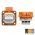 PCE 105-0bw Aanbouwcontactdoos IP54 oranje, flensmaat: 50 x 50 mm, incl. dunne flensdichting, afstand tussen de bevestigingsgaten: 38 x 38 mm, 601.050