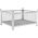 Gitterbox container 100x80x50cm | Vaste constructie | stapelbaar 4 wanden | 1000x800x500mm | Max. heflast 2000 kg