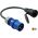 323>162 - Verloopstekker / adapter 1 fase CEE 32A naar schuko, ongezekerd - 1446.323162
