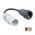 Verloopkabel adaptersnoer 25cm - CEE 12h contactstop naar Schuko koppeling voor scheidingstransformator - 163162/12h