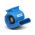 Waterschade ventilator voor interieurs en bekleding, radiaal ventilator DRF 4000, urenteller en optioneel slangadapter voor 3 slangen van 100 mm, tapijtdroger