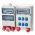 VOTHA WETZLAR wandverdeler SIEMENS REG - bedraad met 1x CEE 63A, 2x CEE 32 A, 2x CEE 16 A, 6x WCD'S 230 V en 1x Aardlekschakelaar 63 A 400 V (4P) 058.226.2230-1-SI