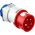 Electraline 80802 CEE IP44 industriële adapter van 16A Schuko-stopcontact naar 3-polige CEE-stekker (3P+N+T) met kap - PCE 47422L