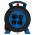 JUMBO kabelhaspel 2.0 in blauw-zwart, 4 contactdozen, H07RN-F 3G2,5 mm², lengte 25 meter - 2261.614.2251