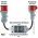 CEE Verloop Adapter 32A stekker naar 16A koppeling met LS-schakelaar C16, 3-fasen, 380-415V, 5-polig, H07RN-F 5G 2,5 mm² kabel, IP44 waterdicht (32-MCB-16), gezekerd 325165
