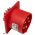 606.256 | CEE aanbouw contactdoos IP44, 5-polig, 400V, 6h 32A | Flensmaat 70 x 70 mm | EAN-Code: 4028232007709
