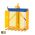 Halve / dubbele Hulo-tang - 2100TKT6VU - 800 kg - 170 kg - Gepoedercoat (RAL 1007) - volgens GSP type 310.04TKT-6VU
