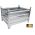 Stalen bakken vaste constructie stapelbak 4 wanden | 100x80x50cm | Thermisch verzinkt met 4 hijsogen Max. hijslast 2.000 kg | Aboma gekeurd