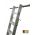 Dakhaak (Ø 50 mm) voor aluminium en houten ladders pro set  Art. Nr.: 19304