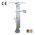 Lichtmast uitschuifbaar 5-delig, afmeting 2.20-6.00, stevige bevestiging, eenvoudige installatie, inclusief handlier, voetstuk, muurbeugel en diverse accessoires, perfect voor een vaste oplossing op locatie