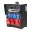 Rubber Wandverdeler bedraad 203mm 32A 1x 32A 5p 400V 2x 16A 5p 400V 4x randaarde-contactdoos 230V "Waldeck" - 032.124.1120-1