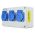 CEE Stopcontactverdeler - 3 x Schuko 230V industriële IP44 stekkerdoos voor binnen/buiten gebruik 1446.3x230V CEE Stopcontactverdeler - 3 x Schuko 230V industriële IP44 stekkerdoos voor binnen/buiten gebruik 1446.3x230V