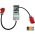 16A CEE - mobile digital electricity meter - calibrated - (with reset) IP44, 16A CEE 5-pin plug to 16A CEE 5-pin socket