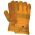 1.47.040.00 Splitlederen winterhandschoen "Cold Worker" met gele kap 7 cm kap dikke foamvoering (doos 60 paar) (Maat 10) 14704000