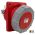 445-6 CEE inbouw wcd schuin 125A 5p 400V 6h rood IP67 Power Twist flens 120x130mm steek 100x108mm | Inbouw-apparatenstekker/aanbouw-contactdoos 834.456/103211 EAN: 9003399020681 - 103265
