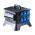 Keraf KE 27 Bouwstroomverdeler Volrubber Ypsilon doorlus 32A 5p 400V | 2x CEE 32A 5p 400V | 6x schuko 16A 2p+RA 230V | 104485