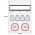 Wandverdeler (Bouwstroom) | CEE 2x16A | 4x230V Schuko | Stroomverdeler LS-schakelaar FI-schakelaar 12-module - 1446-6565D