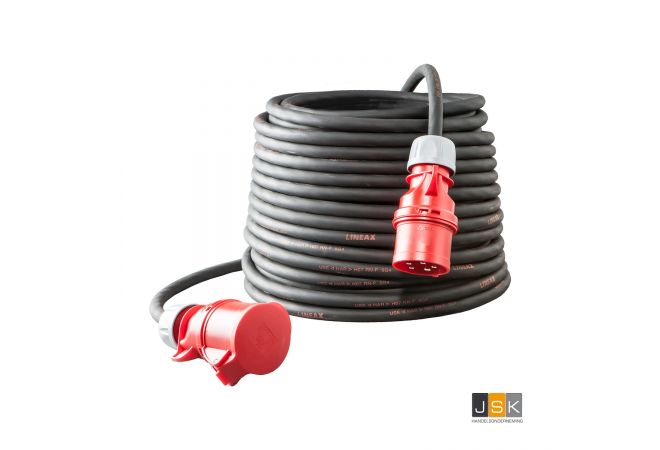 Verlengleiding CEE 400V 25 meter | 16A - 5P 5 G 2.5 mm² H07RN-F / NWPK (neopreen) | 40.840 | gratis verzending - JSK Handelsonderneming