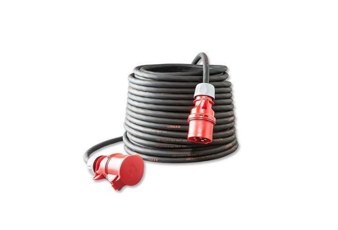 CEE Krachtstroomkabel 15 meter 400V 16A 5-polig 5x2,5 mm² contactmateriaal PCE SHARK 6h | 108100