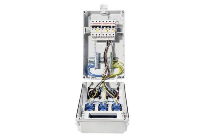 VOTHA® wandverdeler - bedraad - 1x CEE 32A / 1x CEE 16A / 3x contactdoos 230V - "WOLFSBURG" 063.113.0111