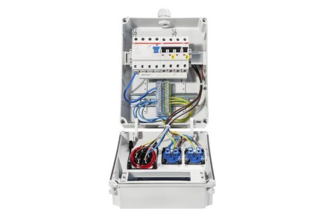 VOTHA® wandverdeler - 1x CEE 16A 400V~2x Contactdoos 230V~ "WORMS" 062.012.0111