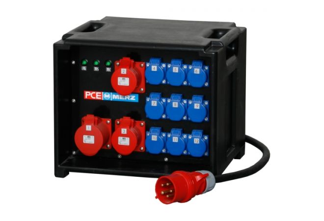 Verlengkabel CEE 32A 400V 25m 4x6 mm² zwart evenementen - 105426