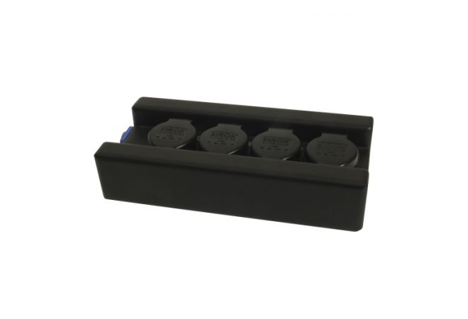 Plug & Music aluminium-verdeler 4x 230V met Powercon-bus 071.200 - JSK Handelsonderneming