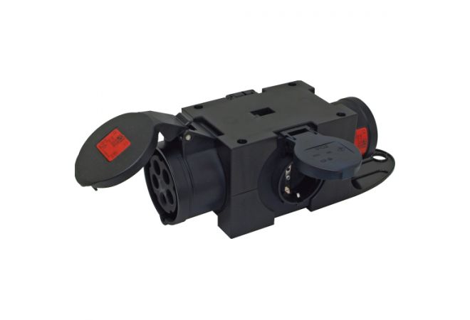 Plug & Music compacte verdeler zonder toevoerkabel 1x CEE 16A 400V - 2x contactdoos 230V - 953.053 - JSK Handelsonderneming
