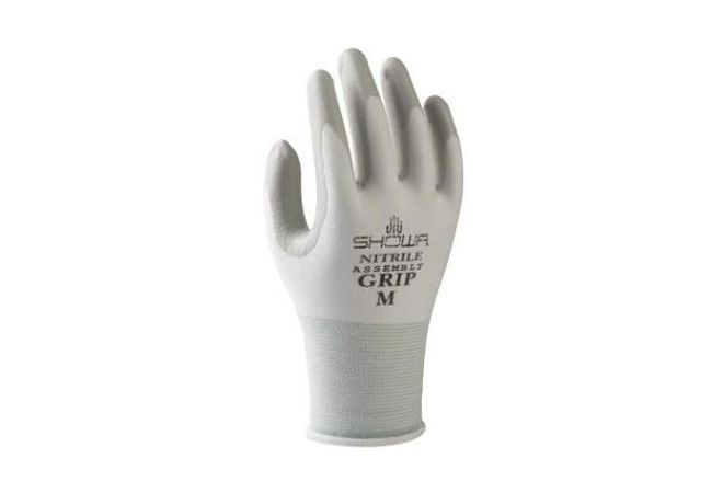 Showa 370 Assembly Grip handschoen grijs/wit