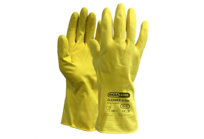 14150000 - Latex huishoudhandschoen (Doos 144 paar) (Maat 7-10) - 1.41.500.00