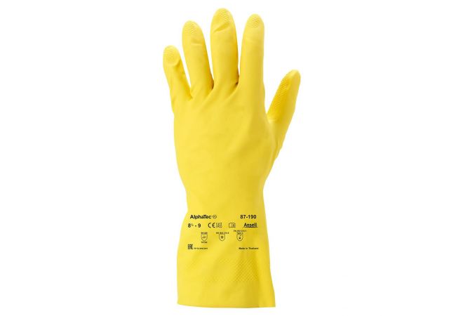 1.90.858.00 Ansell AlphaTec 87-190 handschoen (Doos 144 paar) (Maat 6,5/7-9,5/10) - 19085800