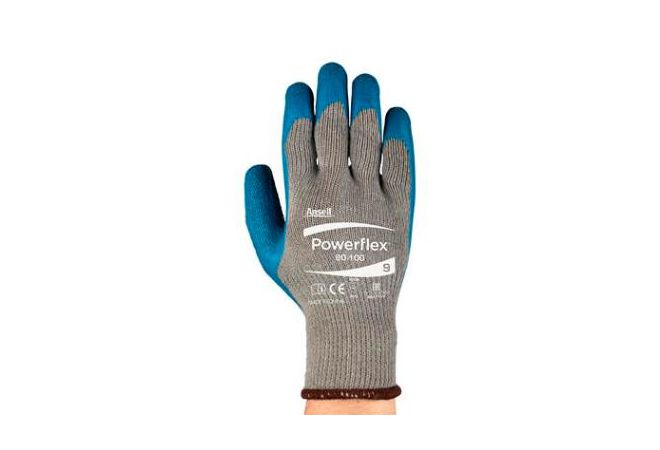 Ansell PowerFlex 80-100 handschoen (Doos 144 paar) (Maat 7-10) - 1.90.800.00 - JSK Handelsonderneming