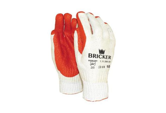 Bricker stratenmakershandschoen (Doos 120 paar) - 1.11.586.00 - JSK Handelsonderneming