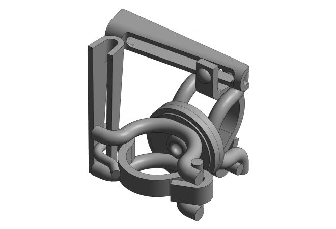 Van Thiel Steiger-Draaikoppeling vaste spie *nieuw* | EN 74-1 klasse B | Gewicht: 1,7 kg | Gebruiksbelasting: 9,1 kN | EN74 B CU | P-1126