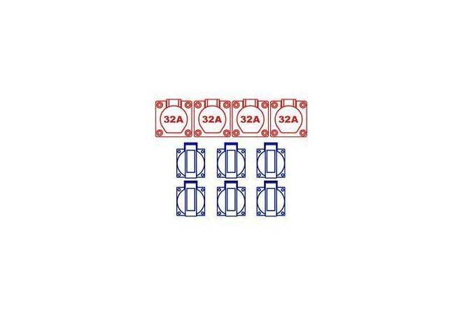 63A kWh meter aansluitkast 63 Amp. type KERAF KEM6005 - 105447 - JSK Handelsonderneming