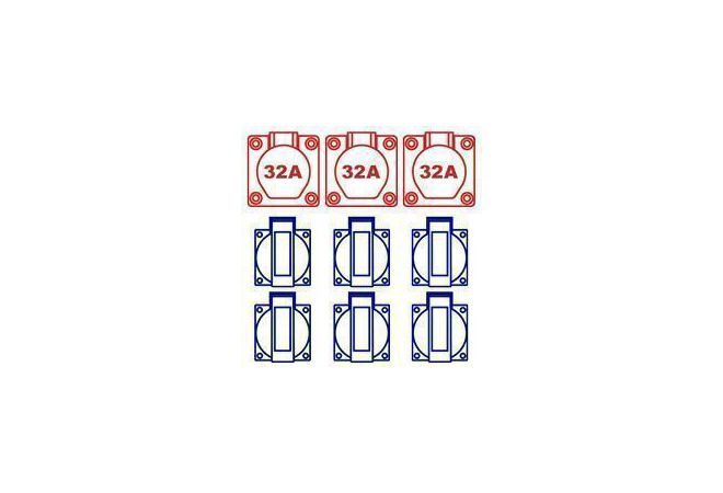 63A kWh meter aansluitkast 63 Amp. type KERAF KEM6006 - 105855 - JSK Handelsonderneming