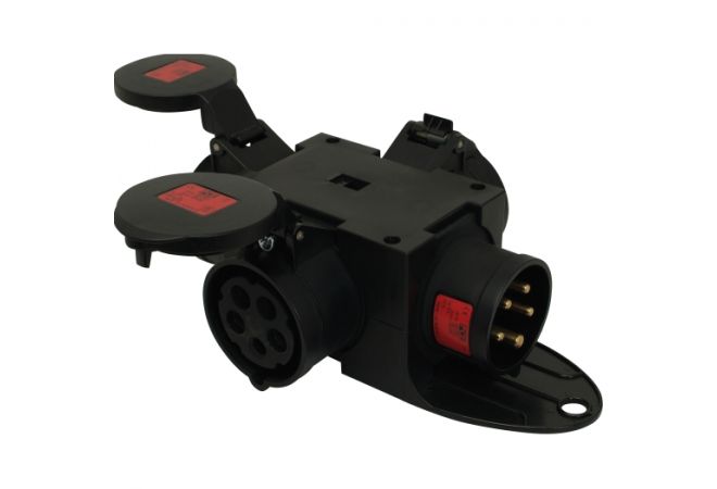 Plug & Music compacte verdeler zonder toevoerkabel 1x CEE 16A 400V - 3x Cee 16A 400V -  953.052 - JSK Handelsonderneming