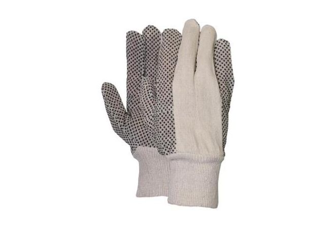 Polkadot handschoen met zwarte PVC nopjes - 1.14.550.00 - JSK Handelsonderneming