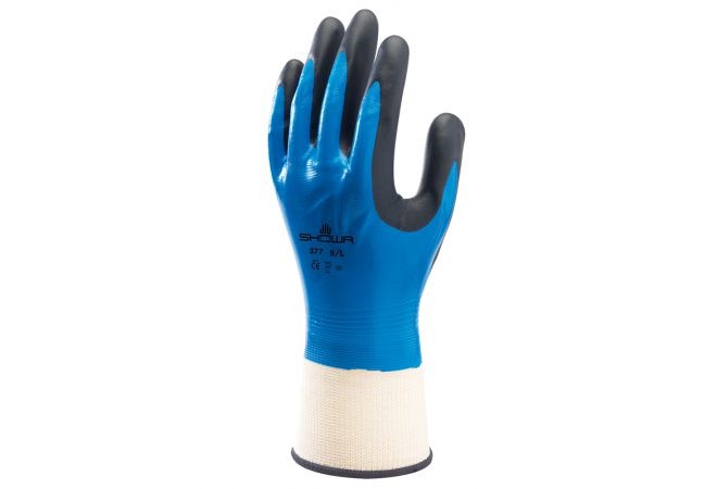 Showa 377 Nitrile Foam Grip handschoen - 11157400 - JSK Handelsonderneming